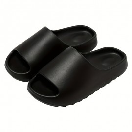 Men's Cloud Slides, Casual Non Slip Slippers, Open Toe EVA Shoes For Indoor Outdoor Beach Shower, Spring And Summer